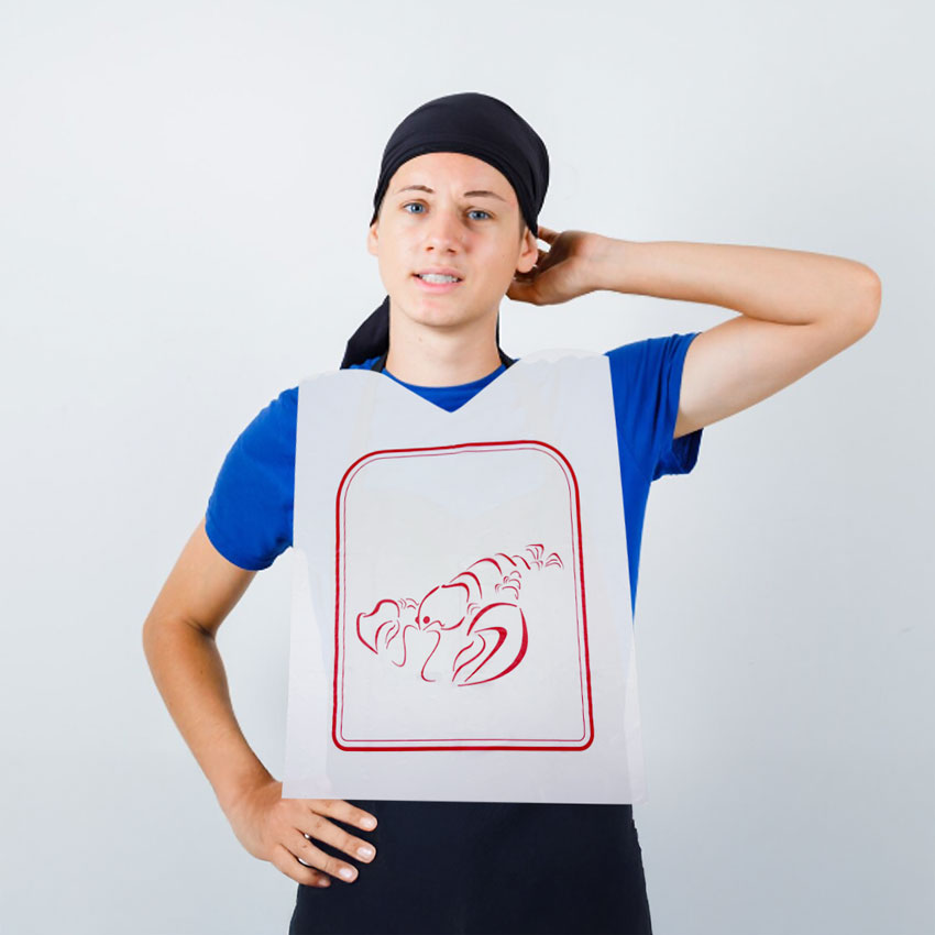 Disposable Lobster Bibs Dining Aprons